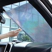 preiswerte Sonnenblenden &amp; Visiere fürs Auto-Starfire Auto-Sonnenschutzvorhang hinteres Seitenfenster vorne/hinten Windschutzscheibe Sonnenschutz blinkt schwarze Abdeckung Saugnapf universelles Autozubehör