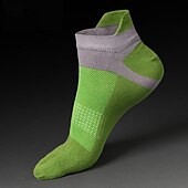 billiga herrstrumpor-Herr 3 Par Ankelstrumpor Tåstrumpor Lågt skurna strumpor Svart Vit Färg Färgblock Dagliga kläder Semester Helgen Nät Medium Sommar Vår &amp; Höst Stylish Ledigt