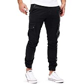 cheap Cargo Pants-Men&#039;s Cargo Pants Pocket Plain Comfort Breathable Outdoor Daily Casual Black Army Green