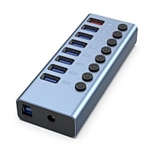 cheap USB Hubs-USB 3.0 HUB USB Splitter Multi Usb 3 0 Hub Several Ports With Switch Power Supply Adapter Multiple Usb 3.0 Extender Hub For Pc
