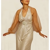 voordelige bruiloft gast wraps-Mesh Bolero Lange Puff Rimpelingen Mouw Doorzichtige Cover Up Shrug Tulle Bolero Bruids Organza Bruiloft Gast Mode Dames Wrap Zonbescherming All-Match Lente  Zomer jurk om indruk te maken
