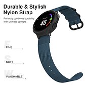baratos Relógios Garmin-Pulseiras de Relógio para Garmin Forerunner 220/230/235/620/630/735XT Approach S20 / S6 / S5 Náilon Substituição Alça com ferramenta de remoção Ajustável Respirável Pulseira Esportiva Pulseira