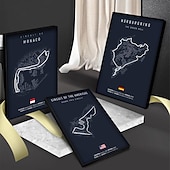 זול הדפסי מפות העולם-אימולה מונקו מסלול מסלול בד ציור קיר אמנות פוסטר נורדי אסתטי מרוץ מוטורי תמונה לעיצוב הבית