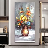 preiswerte Blumen-/Botanische Gemälde-Ölgemälde handgemachte handgemalte Wandkunst abstrakte Stillleben schöne Blume Bonsai Wohnkultur Dekor gerollte Leinwand kein Rahmen ungedehnt