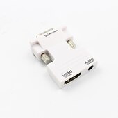 preiswerte Kabel-HDMI-Buchse auf VGA-Stecker-Konverter mit Audioadapter unterstützt 1080p-Signalausgabe