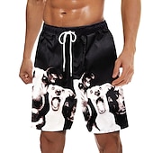 abordables maillot de bain boxer homme-maillot de bain pour hommes short de plage à séchage rapide cordon de serrage léger avec taille et poches élastiques