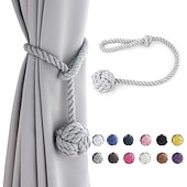 cheap Curtain Accessories-Rope Curtain Tassel Tie Backs Curtain Fringe Tiebacks Holdbacks Window Drapes Curtain Strap Buckle Holder Window Decorative Accessories
