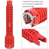 levne El Araçları-8v1 multifunkční nástroj pro instalaci baterie a dřezu kohoutek klíč nástroj instalatérský nástroj klíč na vodovodní potrubí do kuchyně koupelna WC vodovodní potrubí