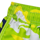 abordables short de bain homme-Homme Maillots de Bain short de bain Short de bain Short Imprimer Camouflage Confort Respirable Extérieur du quotidien Sortie Sportif Hawaïen Vert Claire Bleu