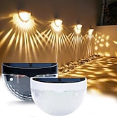 cheap Outdoor Wall Lights-Solar Fence Lights Outdoor Waterproof Garden Lights Solar Wall Lights for Fence Yard Villa Garden Garage Deck Stairs Landscape Decoration