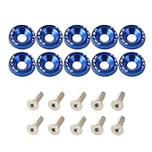 economico Attrezzi per riparazione auto-10pcs alluminio m6 x 20 modifica styling auto parafango rondella targa bulloni decorazione auto
