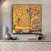 abordables Impressions Célèbres-gustav klimt l&#039;accomplissement reproduction peinture à l&#039;huile sur toile affiches et impressions photo murale scandinave pour le salon
