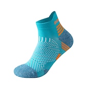 abordables calcetines de hombre-Hombre 1 Par Calcetín Calcetas Calcetines Antideslizantes Calcetines para correr Negro Azul Marino Color Rayas Primavera, Otoño, Invierno, Verano