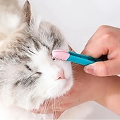 cheap Dog Grooming Supplies-Keep Your Pet&#039;s Eyes Clean and Healthy with This 1pc Silicone Cat Mucus Brush