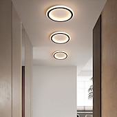 economico Lampade da soffitto-plafoniera a led 1 luce 20 cm design ad anello luci da incasso gel di silice plafoniera in alluminio per corridoio portico bar lampade da balcone loft creativo bianco caldo / bianco 110-240 v