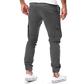 cheap Cargo Pants-Men&#039;s Cargo Pants Pocket Plain Comfort Breathable Outdoor Daily Casual Black Army Green