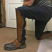 economico Calzature-Retrò Vintage Punk &amp; Gotico Medievale Mascherata Tutore per le gambe Ghette Cavaliere Vichingo Crociato Costume Per uomo Unisex Vichingo Halloween Mascherata Performance Feste Palcoscenico Adulti