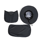 Недорогие Мужские головные уборы-Муж. Панама Шляпа от солнца Рыбацкая шляпа шляпа буни Светло-серый Военно-зеленный Полиэстер Путешествия Пляжный стиль на открытом воздухе Отпуск Полотняное плетение