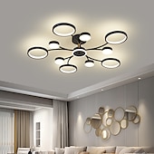 cheap Dimmable Ceiling Lights-LED Pendant Light Dimmable Sputnik Design Adjustable Geometric Shapes Flush Mount Ceilling Lights 10-Light 39&quot; Hanging Chandeliers for Living Room Dinning Room Kitchen 220-240V