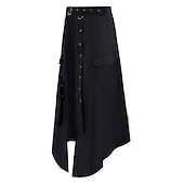 economico Fondi-Retrò Vintage Punk &amp; Gotico Medievale Gonna Pantaloni Vampiro Costume Per uomo Stile Steampunk Mascherata Feste Adulti Gonne