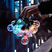 Недорогие Питание от солнечной энергии-Солнечные фейерверковые гирлянды 7М 30LED водонепроницаемые уличные огни для сада вечеринки на свадьбе декор для патио балкона атмосферные огни ландшафта