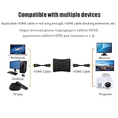 Недорогие Кабели-2 шт. 4k hdmi удлинитель женский к женскому конвертер удлинитель адаптер для монитора дисплей ноутбука ps4/3 ПК ТВ hdmi кабель удлинитель