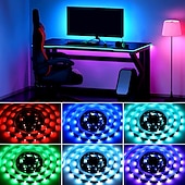 cheap Remote Control-5V USB LED Strip Lights RGB 5050 1M 2M 3M 5M Color Changing Light with 24key IR Remote Controller for Home Bedroom Kitchen TV Back Lights DIY Decor