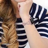 economico Cinturini per orologi Fitbit-Cinturino intelligente Compatibile con Fitbit Versa 4 Sense 2 Versa 3 Sense Versa 2 / Versa Lite / Versa SE / Versa Acciaio inossidabile Con diamantini Orologio intelligente Cinghia con lo strumento