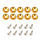 economico Attrezzi per riparazione auto-10pcs alluminio m6 x 20 modifica styling auto parafango rondella targa bulloni decorazione auto