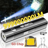 זול פנסים טקטיים-נייד 2 ב-1 990000lm אולטרה בהיר g3 פנס led טקטי אור לפיד מנורת חוץ מנורת קמפינג טקטיקות פלאש usb נטען