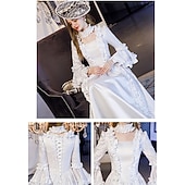 voordelige Jurken-cinderella maria antonietta retro vintage rococo victoriaans renaissance 18e eeuw prinses koloniale periode jurk dames jacquard kostuum vintage cosplay prestatie bruiloft 3/4-mouwen