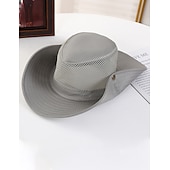 billiga Huvudbonader för herrar-Herr Fiskarhatt Solhatt Fiskehatt Boonie hatt Vandringshatt Svart Mörk marin Bomull Nät Bred kant Stylish Ledigt Dagligen Friluftskläder Helgdag Slät UV Solskydd Solskyddskräm