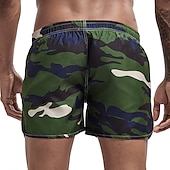 abordables short de bain homme-Homme Maillots de Bain short de bain Short de bain Short Imprimer Camouflage Confort Respirable Extérieur du quotidien Sortie Sportif Hawaïen Vert Claire Bleu