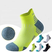 abordables calcetines de hombre-Hombre 1 Par Calcetín Calcetas Calcetines Antideslizantes Calcetines para correr Negro Azul Marino Color Rayas Primavera, Otoño, Invierno, Verano