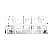 levne Tapety-1ks zrcadlových samolepek 10x10cm, kutily &amp;amp; hůl 3d akryl bludiště vzor hranice strop samolepky nástěnná výzdoba domácí umění nástěnná malba svatební pokoj hotel obtisk