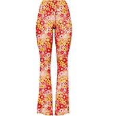 abordables Fondos-Retro Antiguo Años 60 Años 70 Pantalones Canguelo Los pantalones de campana Hippie Disfraz Mujer Ropa Cotidiana Desfile del orgullo Mes del Orgullo Adulto Pantalones