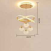 olcso Csillárok-40 cm-es szabályozható földgömb design fürt design függő könnyűfém réteges fordított festett felületek sziget északi stílus 220-240v