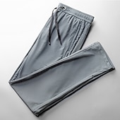 economico pantaloni casual-Per uomo Pantaloni Pantaloni casual A cordoncino Vita elastica Tinta unica Traspirante Asciugatura rapida Sportivo Giornaliero Corsa Elasticizzato Largo Maglia nera [dietro i piedi Maglia nera [dritta