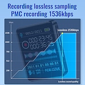cheap Digital Voice Recorders-Digital Voice Recorder M28 English 128GB Portable Digital Voice Recorder 43.18 mm Android System E-Book Portable MP3 Player Audio Recorder with Playback with Noise Reduction for Business Speech
