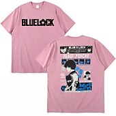 baratos Gráfico de personagem de desenho animado e filme-Bloqueio Azul Isagi Yoichi Japonesa/Curta Imprimir Estilo de rua Para Casal Homens Mulheres Adulto Hot Stamping Casual / Diário