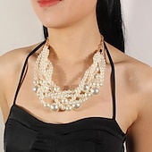 preiswerte Zubehör und mehr-Ohrring Perlenkette Halskette Ohrringe Retro Vintage 1920s Aleación Für Der große Gatsby Cosplay Damen Modeschmuck Modeschmuck
