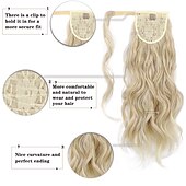 ieftine Coadă de cal-Cordon Coadă de cal Moale / Clasic / Dressing ușor Păr Sintetic Fir de păr Extensie de păr Buclat Lung Petrecere / Seară / Petrecere / Seara / Purtare Zilnică