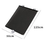 preiswerte Sonnenblenden &amp; Visiere fürs Auto-Starfire Auto-Sonnenschutzvorhang hinteres Seitenfenster vorne/hinten Windschutzscheibe Sonnenschutz blinkt schwarze Abdeckung Saugnapf universelles Autozubehör