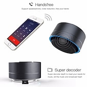 halpa Kaiuttimet-a10 langaton bluetooth kaiutin pieni teräsase subwoofer kannettava mini lahjakortti u disk tf ulkoilu