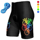 abordables Pantalones cortos, mallas y pantalones para hombre-Hombre Graphic Culotte Ciclismo Bicicleta Pantalones Cortos Acolchados Prendas de abajo MTB Bicicleta Montaña Ciclismo Carretera Deportes Almohadilla 3D Secado rápido Dispersor de humedad Transpirable