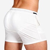 cheap Men&#039;s Swimming Shorts-Men&#039;s Swimwear Swim Shorts Swim Trunks Boxer Swim Shorts Shorts Plain Comfort Breathable Outdoor Daily Going out Sports Hawaiian White Pink