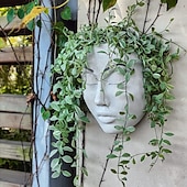 economico sculture e statue da giardino-Vaso Da Parete Da Donna Vaso Da Parete In Resina Da Appendere A Parete Vaso Da Fiori Per Piante Da Interno All&#039;aperto Arredamento Da Giardino