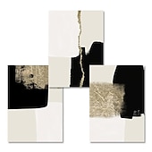 Недорогие Снижено до $30-Современные абстрактные бежевые, черные, золотые, минималистичные постеры, настенные художественные картины на холсте, печать, картина, интерьер гостиной, украшение для дома