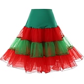economico gonna sottoveste-Sottoveste da principessa anni &#039;50, gonna a cerchio, tutù sotto la gonna, crinolina, gonna in tulle, costume da donna, vintage, cosplay, festa/serata, ballo di fine anno, gonna corta/minigonna