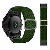 abordables Bracelets de montre Garmin-Bracelet nylon tressé 22mm 26mm pour Garmin Fenix 7 7X 6 6X Pro Epix Pro 47mm 51mm Instinct 2X Approach S70 S62 S60 Forerunner 955 945 Marq